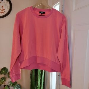 ME+EM Coral Pink Crew Neck Shirt, Size UK 16 US 12 Womens NWOT